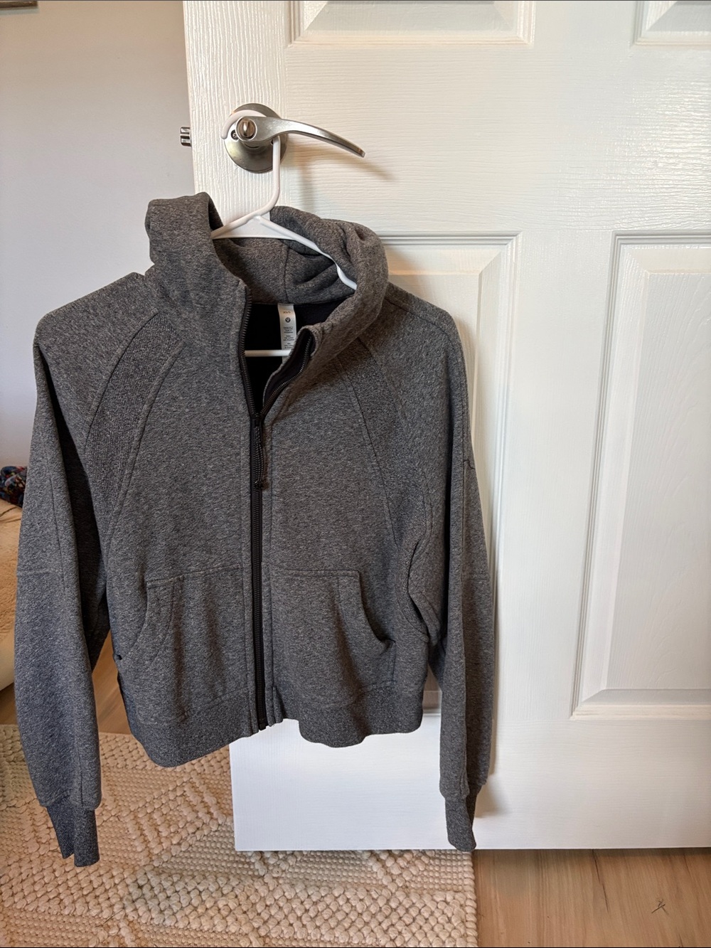 lululemon athletica Women's Dark Gray Zip-Up Hooded Sweatshirt